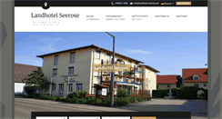 Desktop Screenshot of landhotel-seerose.de