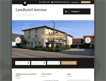 Tablet Screenshot of landhotel-seerose.de